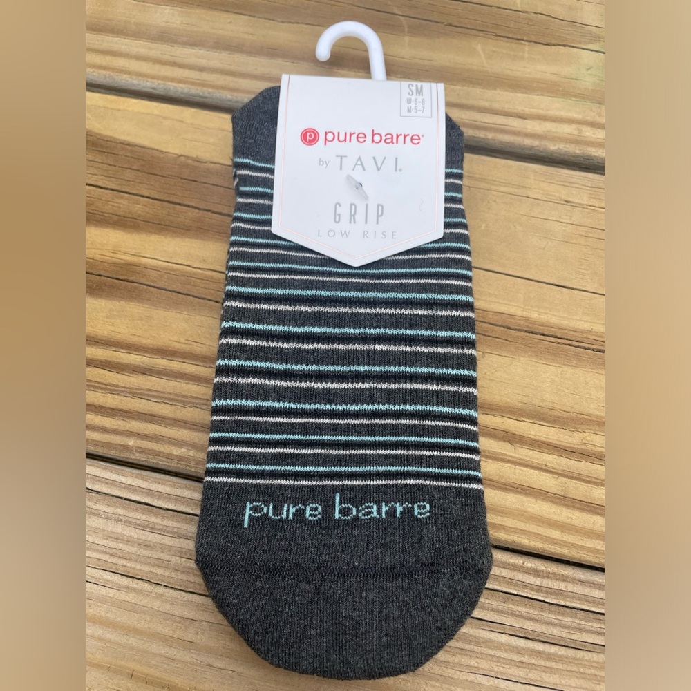 Pure Barre stripped socks